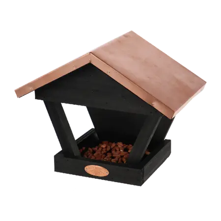 Muurvoedertafel Zwart Koper 22,5cm