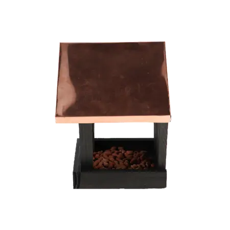 Muurvoedertafel Zwart Koper 22,5cm