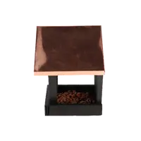 Muurvoedertafel Zwart Koper 22,5cm