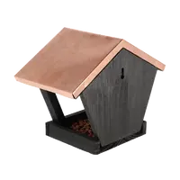 Muurvoedertafel Zwart Koper 22,5cm