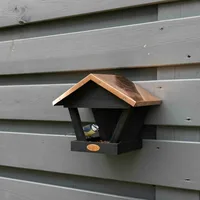 Muurvoedertafel Zwart Koper 22,5cm