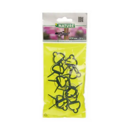 Nature Plantenclips Groen Ø2,4cm 10st