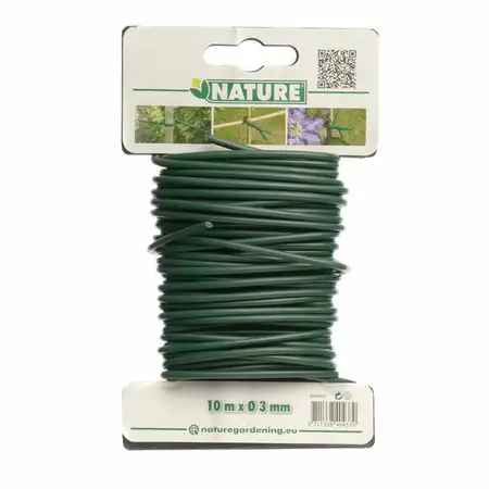 Nature Rubberband met Draad Groen 10m