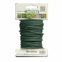 Nature Rubberband met Draad Groen 10m