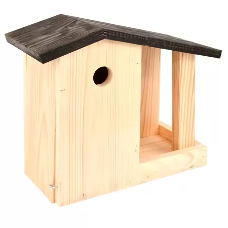 Nestkast Koolmees + Voedertafel Zwart