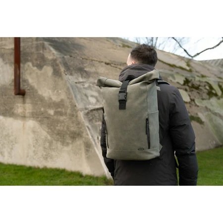 NORLÄNDER Nubuck Fiets Rugtas Groen