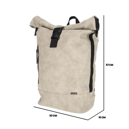 NORLÄNDER Nubuck Rol Rugtas Taupe