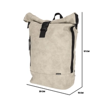 NORLÄNDER Nubuck Rol Rugtas Taupe