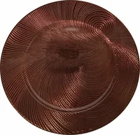 Onderbord Swirl Plastic Bruin Ø33cm