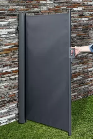Oprolbaar Windscherm Antraciet 180x350cm