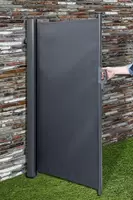 Oprolbaar Windscherm Antraciet 180x350cm