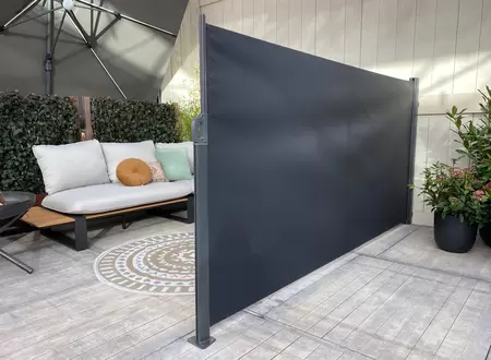 Oprolbaar Windscherm Antraciet 180x350cm