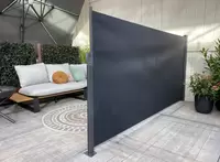 Oprolbaar Windscherm Antraciet 180x350cm