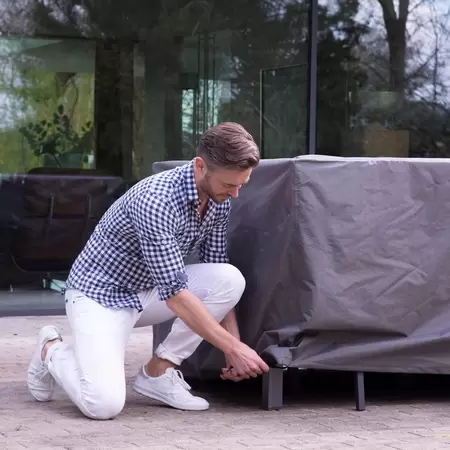 Outdoor Covers Beschermhoes Tuinset 6/8 antraciet