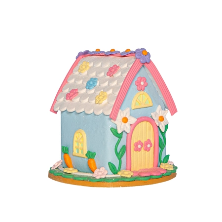 Bloemenhuis LED Klei 13x13cm Blauw