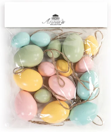 Paasdecoratie Eieren 4/6cm Pastel 16st