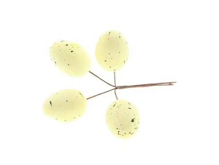 Paasdecoratie Eieren op stok Geel