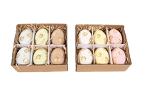 Paasdecoratie Eieren Pastel 6st