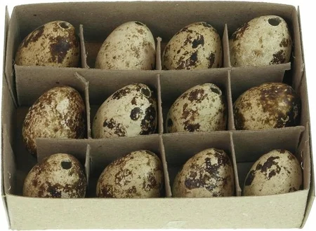 Paasdecoratie Kwarteleieren 12st