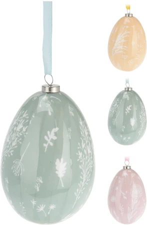 Paasdecoratie Paasei 6cm Assorti 2st