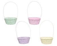 Paasmandje Bamboe Pastel Assorti 1st