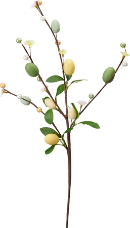 Paastak met Eieren Groen en Geel 65cm