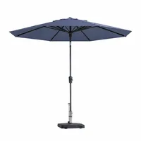 Parasol Paros II Luxe Ø300cm Saffier Blauw