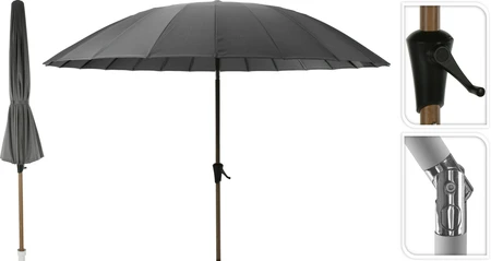 Parasol Shanghai Ø280cm Donker Grijs