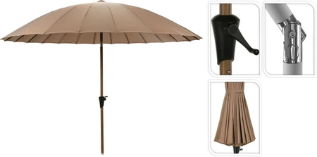 Parasol Shanghai Ø280cm Taupe