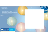 Partylights Lampion 15 LED 7m Pastel