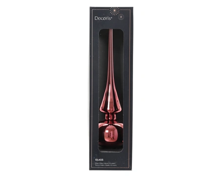 Piek Glas 26cm Donker Roze