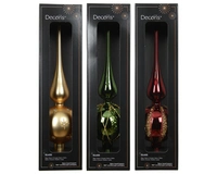 Piek Glas Traditioneel Glitter 31cm Assorti 1st