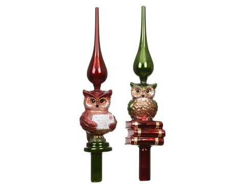 Piek Glas Uil 30,5cm Assorti 1st