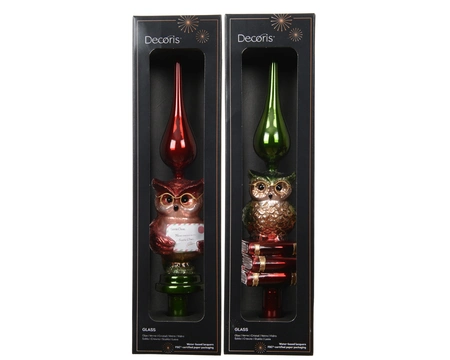 Piek Glas Uil 30,5cm Assorti 1st