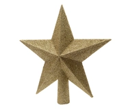 Piek Glitter Ster 19cm Licht Goud