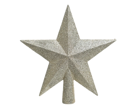 Piek Glitter Ster 19cm Parel