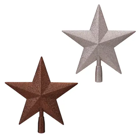 Piek Glitter Ster Amber 28cm Assorti 1st