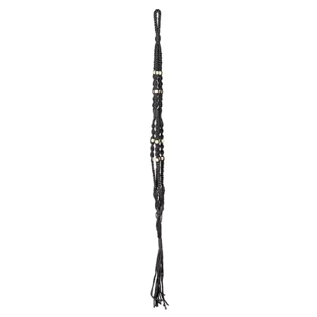 Bloempothanger Macramé 95cm Zwart