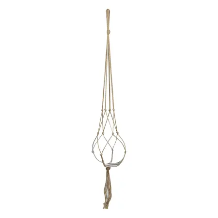 Plantenhanger Macramé Touw Bruin 120cm