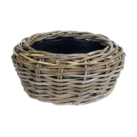 Plantenschaal Rotan Drypot Grijs Ø44cm