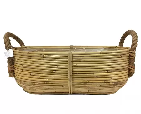 Plantenschaal Rotan Ovaal 50cm Naturel - afbeelding 1