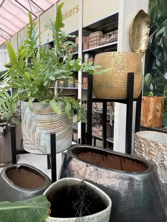 Plantenstandaard Ascot Metaal Zwart 40cm