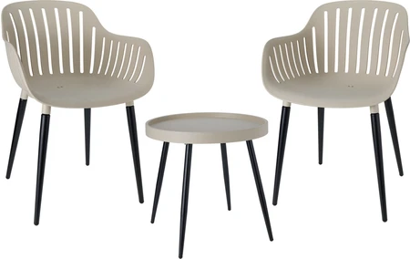 ProGarden Tuinset Kunststof 3-delig Beige
