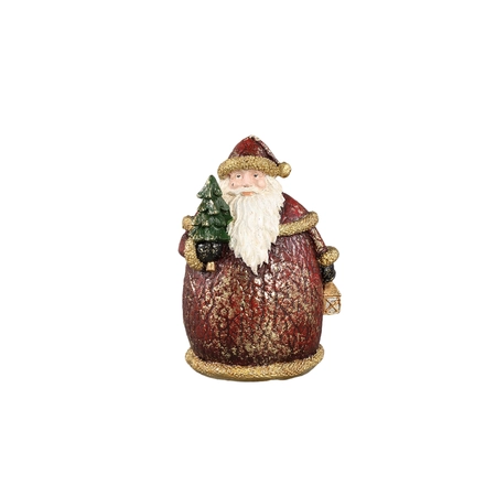 PTMD Beeld Noelle Kerstman met Kerstboom 14cm