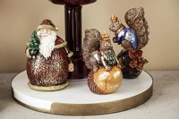 PTMD Beeld Noelle Kerstman met Kerstboom 14cm