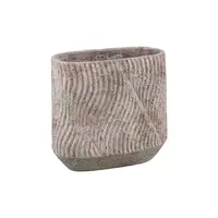 PTMD Bloempot Diesel Grijs Ovaal 28cm
