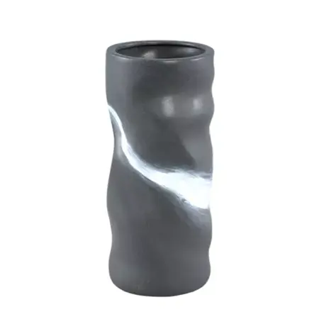PTMD Bloempot Giacomo Grijs Vaas Ø15cm