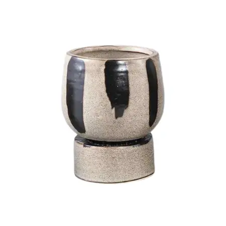 PTMD Bloempot Layiah Bruin 13,5cm