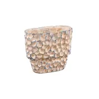 PTMD Bloempot Liselot Bruin Ovaal 18cm