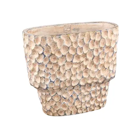 PTMD Bloempot Liselot Bruin Ovaal 36cm